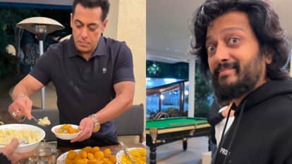 अपने बर्थ डे सेलिब्रेशन पर भेल बनाते हुए सलमान खान