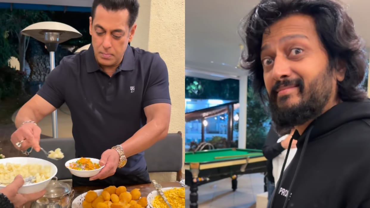 Salman Khan Make Bhel To Genelia Deshmukh And Riteish  Deshmukh In Birthday Celebration