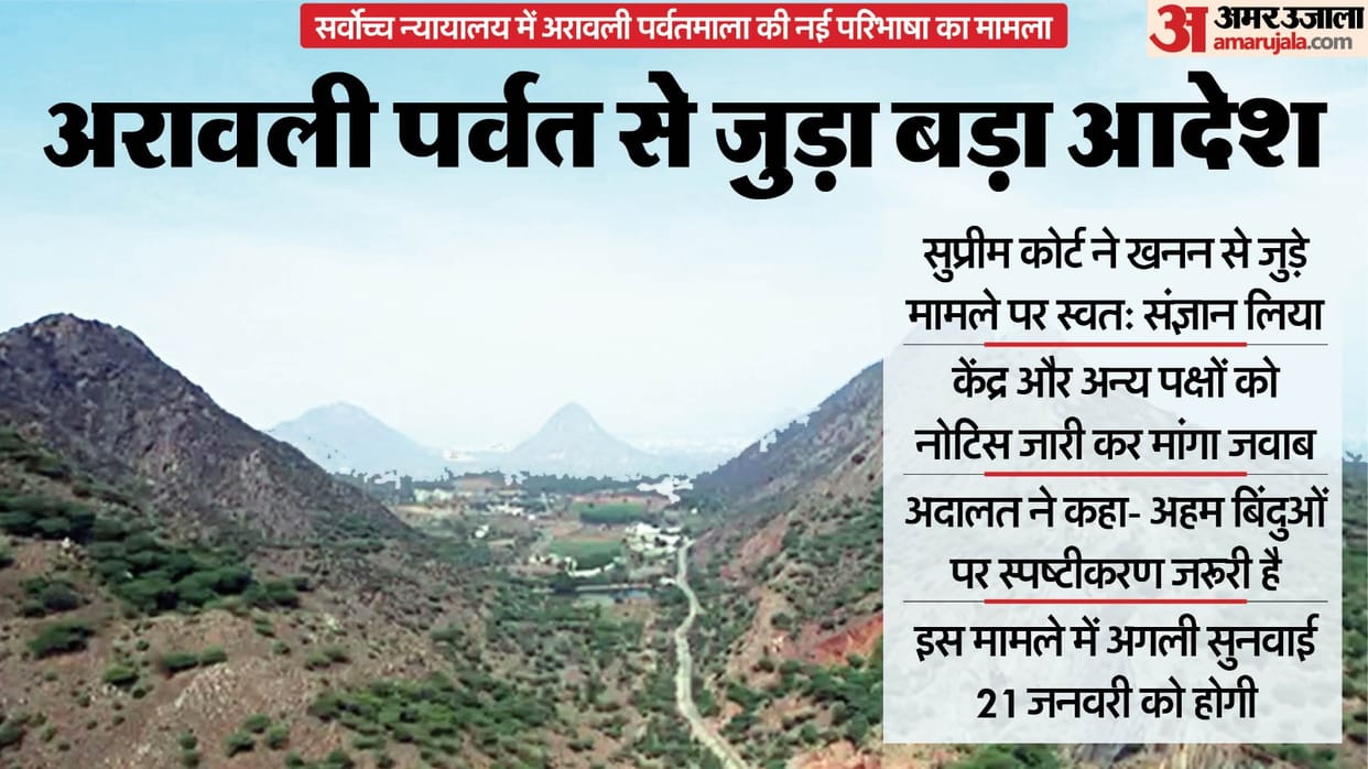 Supreme Court order on Aravalli mining case sought clear response from govt know details in hindi