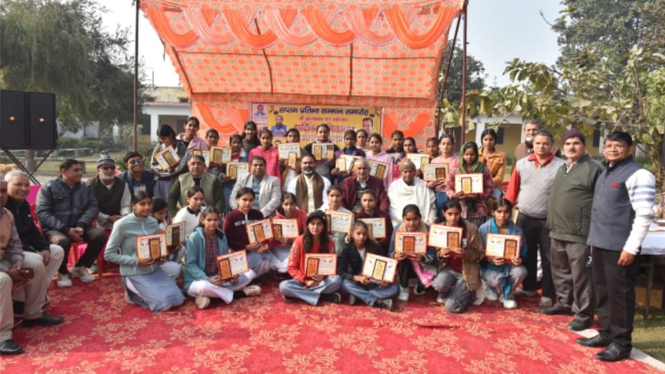 Message of education and success in the talent award ceremony