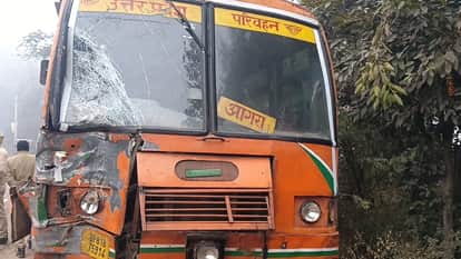 Roadways and school bus collide