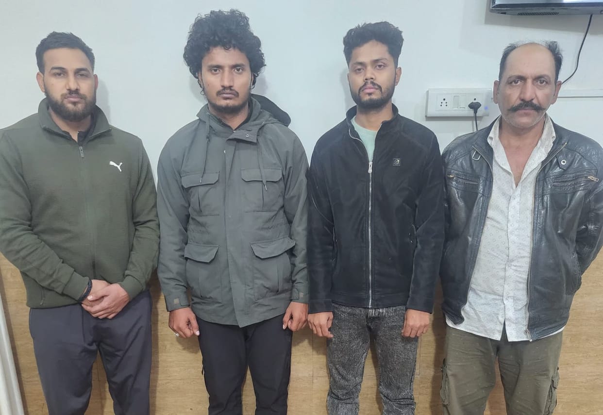 STF apprehended four members of interstate cannabis trafficking gang and recovered cannabis worth Rs 60 lakh
