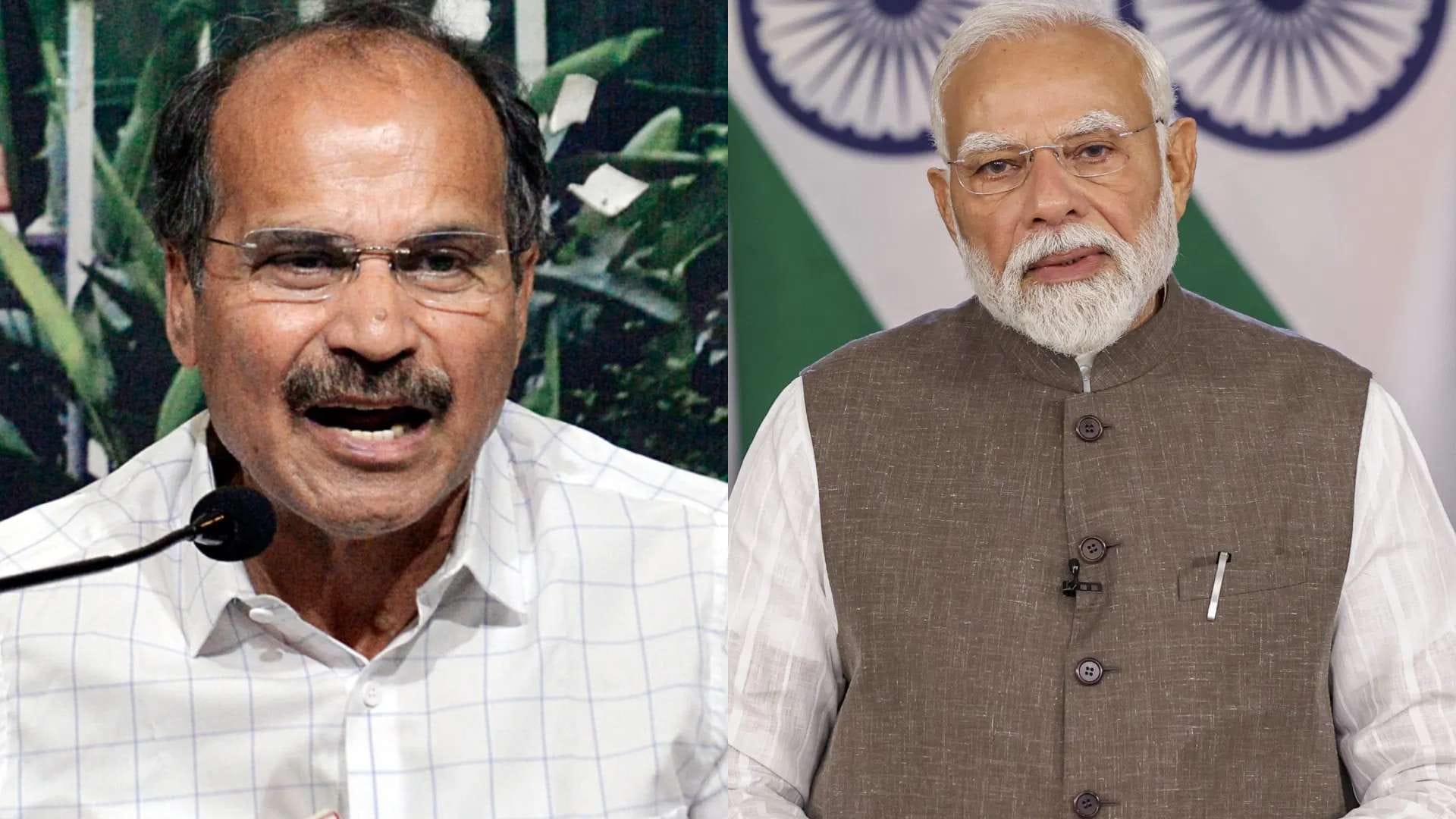 Congress MP Adhir Ranjan Chowdhury met with PM Modi discussions were held on various issues News In Hindi