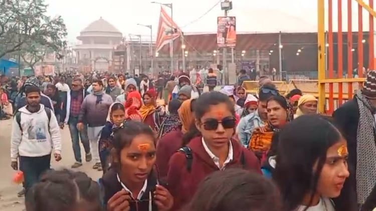 रामलला की प्राण प्रतिष्ठा द्वादशी: भक्ति व उल्लास में डूबी रामनगरी; अन्नपूर्णा मंदिर के शिखर पर होगा ध्वजारोहण