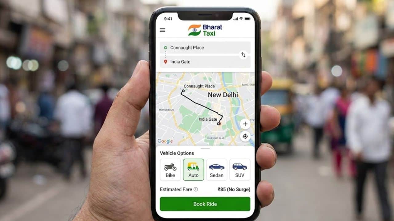 bharat taxi app nationwide launch 1 january 2026 details in hindi