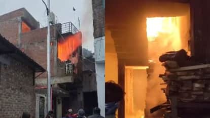 massive fire broke out in furniture factory in Bareilly