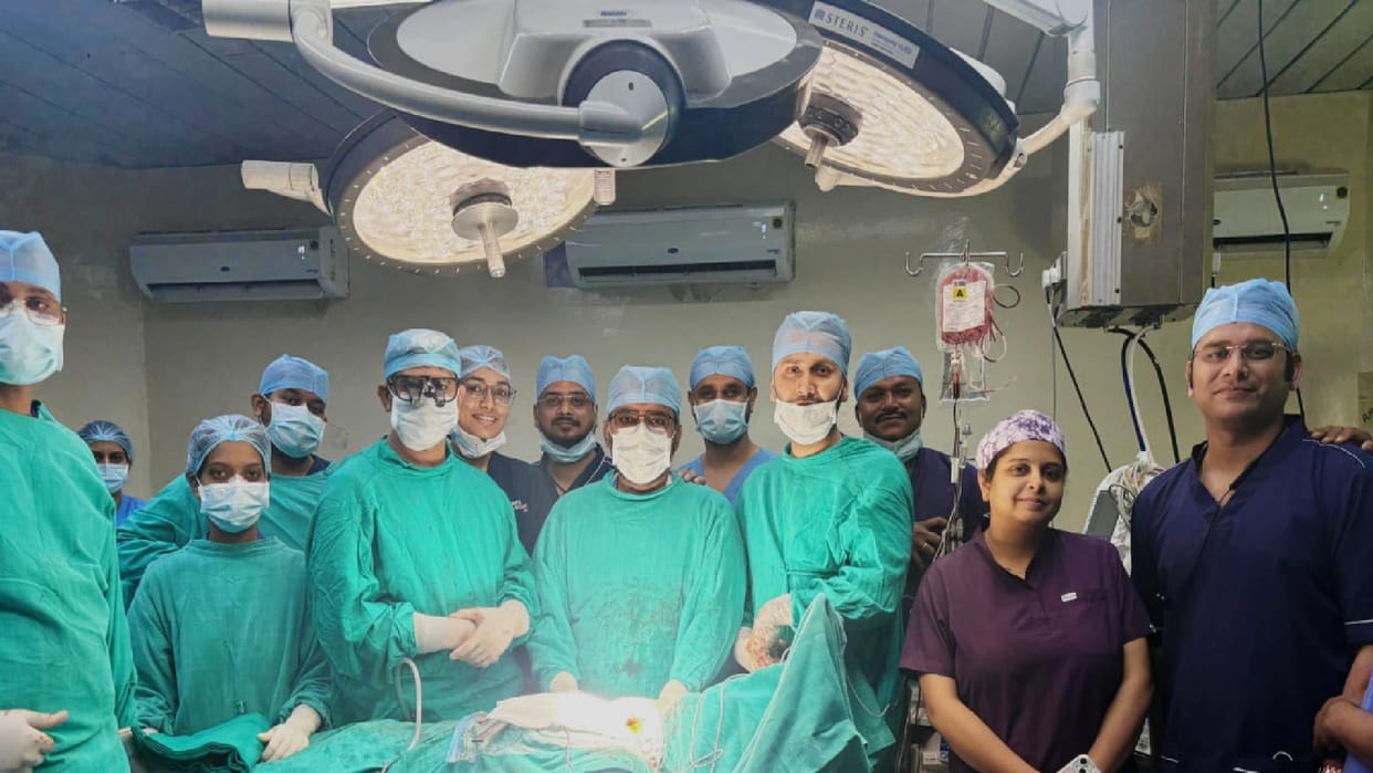 Complex operation for rare chest cancer successful at Ambedkar Hospital 29-year-old patient survives in Raipur