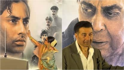 Sunny Deol Photo With Dharmendra Rekha Gives Flying Kiss To Agastya Nanda Special Moment From Ikkis Screening