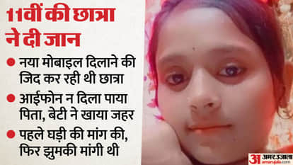 girl committed suicide by consuming poison after her father refused to buy her an iPhone in jalaun