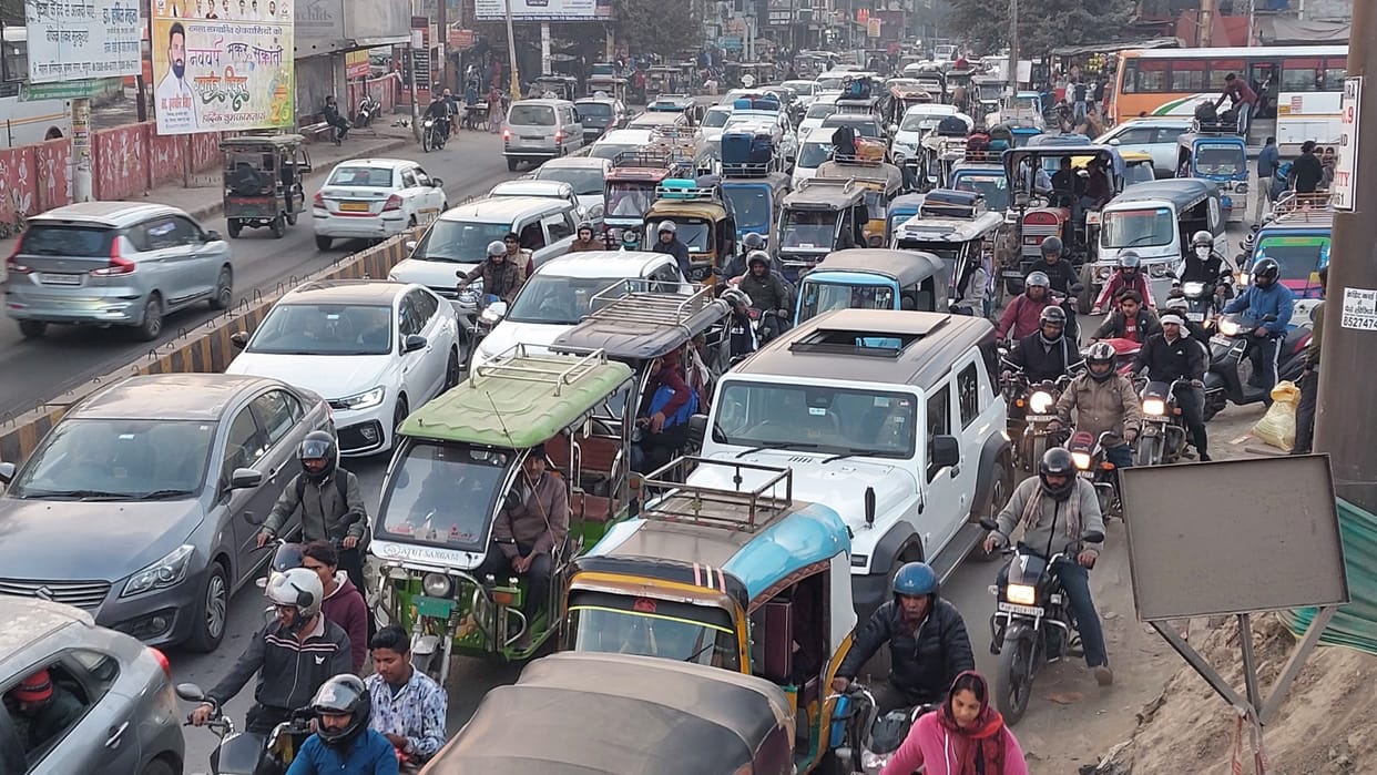 traffic jam in mathura From roads to streets of Braj