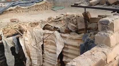 Kanpur The roof of house collapsed injuring five members of a family including a 15 month old infant