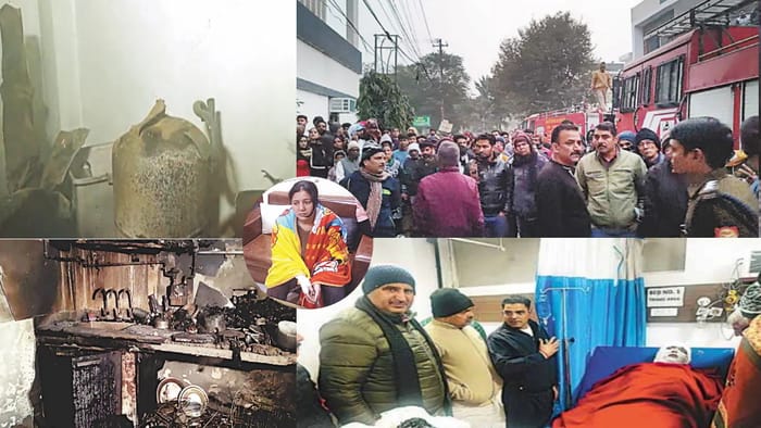 घर में फटा गैस सिलिंडर, मां और दो बेटो ने गवाई जान