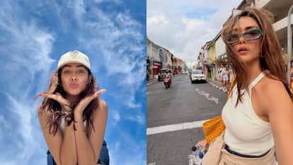 Mrunal Thakur takes break from work went outside for new year celebration pics goes viral