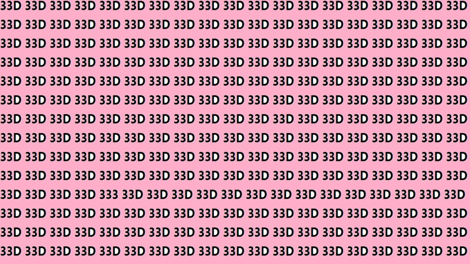 optical illusion iq test brain test if you eagles eyes then find 333 in 25 Seconds