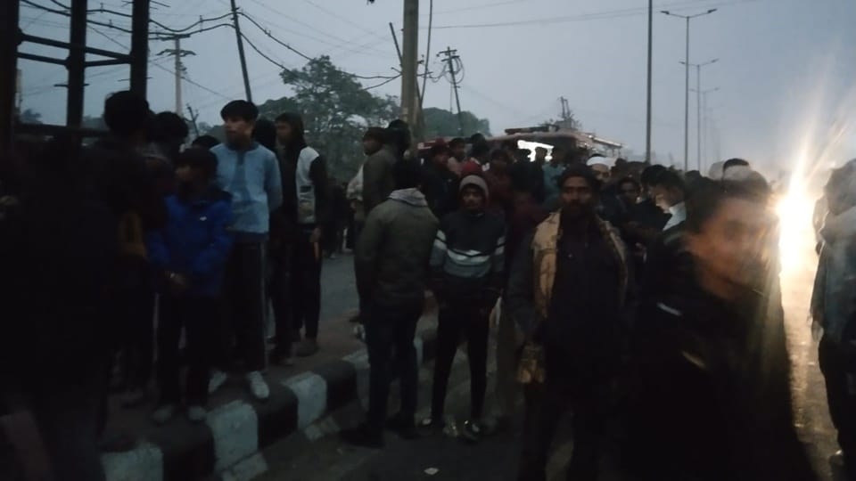 UP News Bolero driver head crushed after being trapped under a truck 22 bones broken