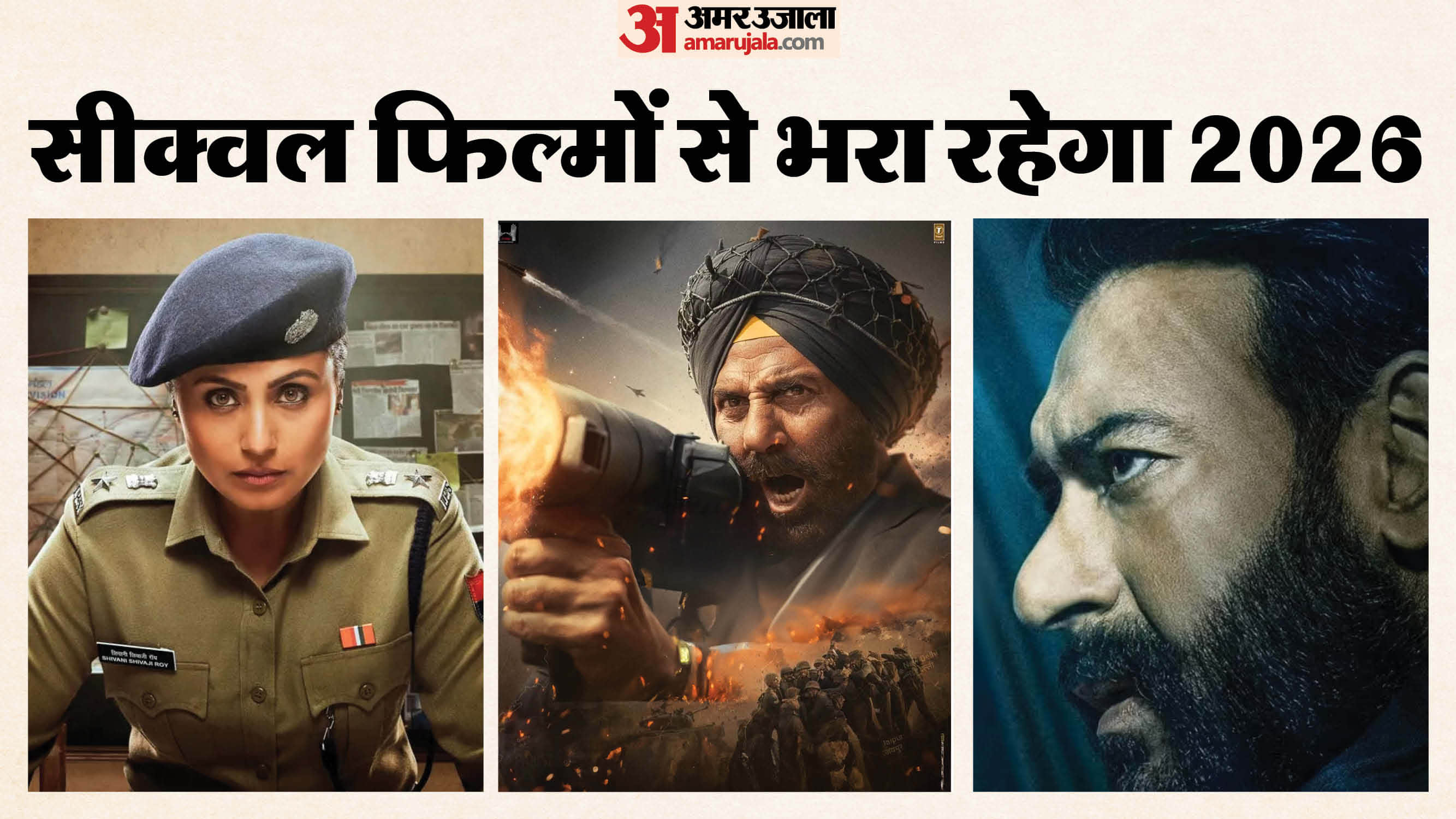 Sequel Bollywood Movies Releasing In 2026 From Border 2 To Drishyam 3 Awarapan 2 Mardaani 3 Dhurandhar 2