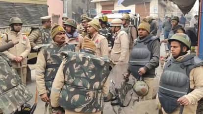 UP: Measurement of cemetery adjacent to Jama Masjid in Sambhal begins; large number of police personnel deploy