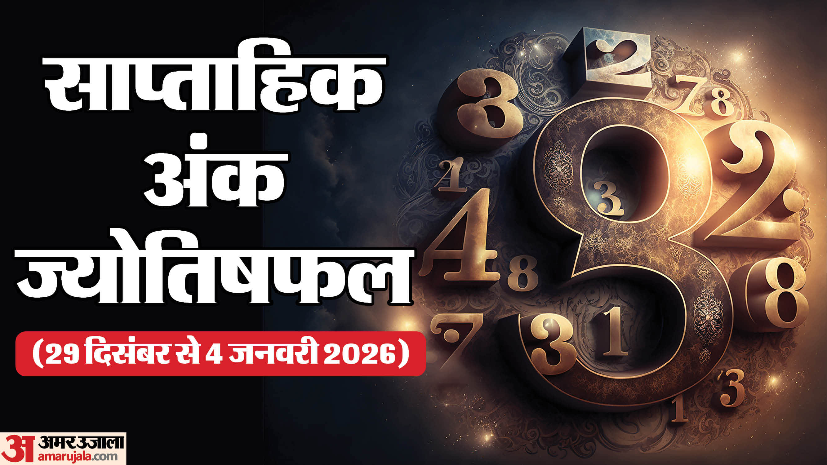 Weekly Numerology Prediction December 29–04 January 2026  for Mulank 1–9 in hindi
