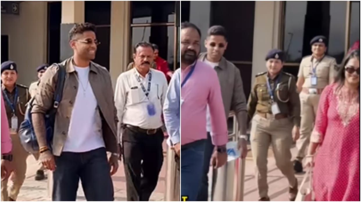 suryakumar yadav spotted in jamnagar with wife amid allegations of khushi mukherjee