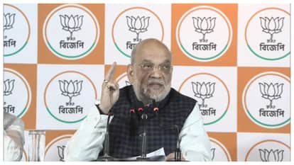 amit shah press conference in west bengal viral target mamata banerjee ended with fabricated questions
