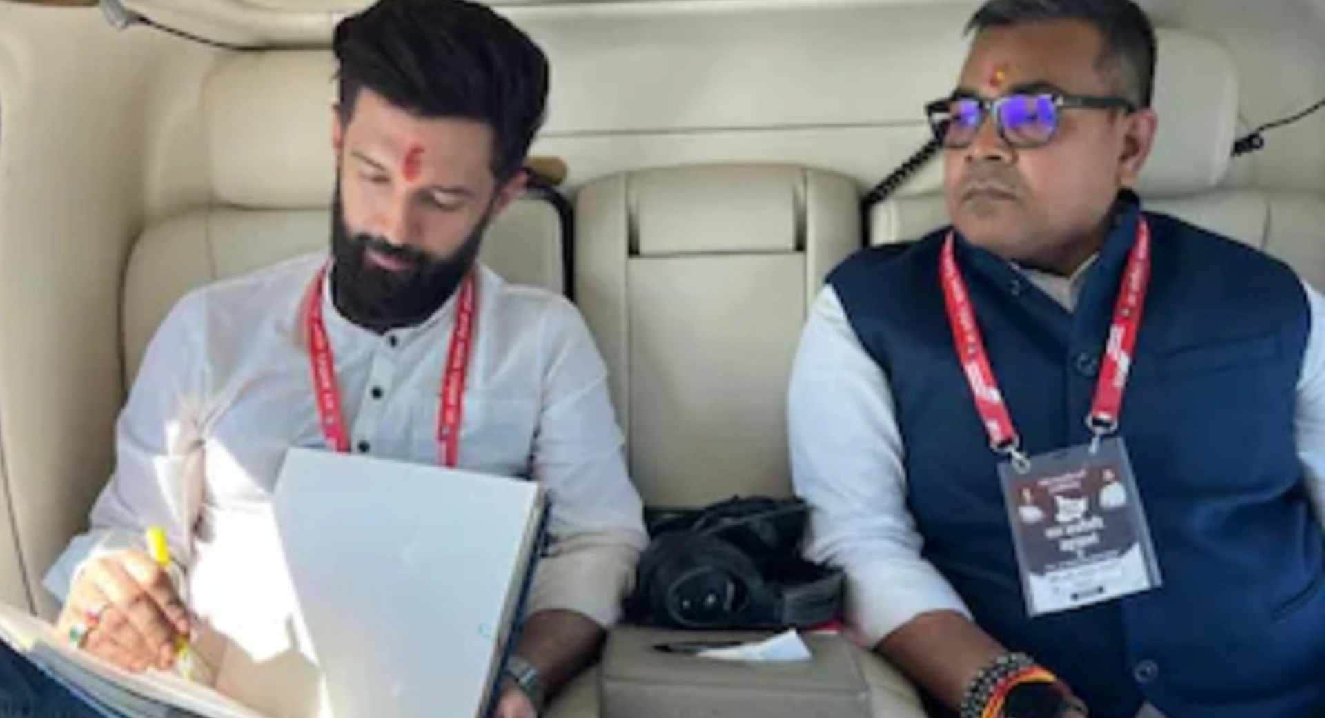 चिराग पासवान और अरुण भारती