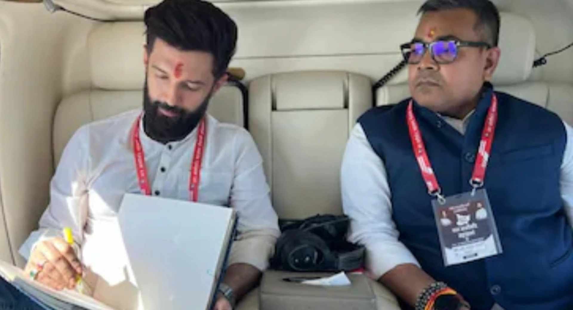 चिराग पासवान और अरुण भारती