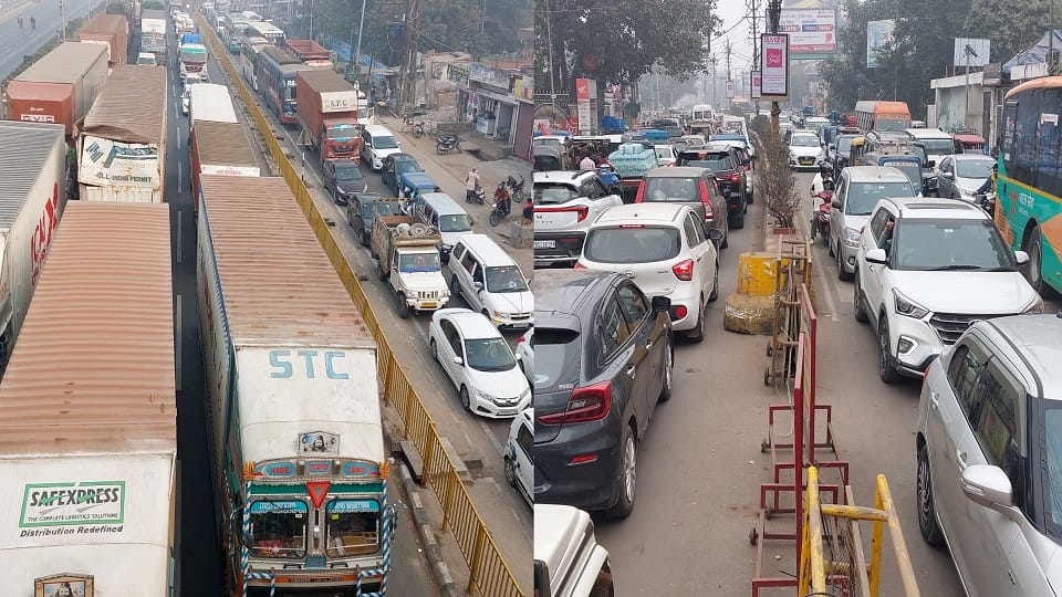 An elderly man died after being stuck in traffic jam in Mathura