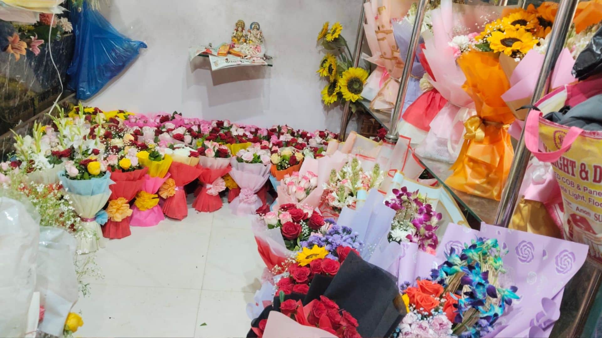 New Year 2026  celebration in Varanasi demand for flowers from Bengaluru and foreign countries