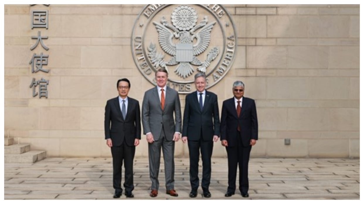 Envoys of Quad countries hold rare publicised meeting in Beijing china