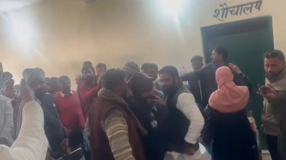 Chairs were thrown during an investigation into fake votes a fight broke out between two groups in front of th