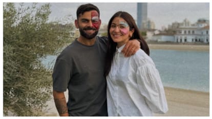 Indian Batter Virat Kohli rang in 2026 by sharing a joyful masked moment with his wife Anushka Sharma