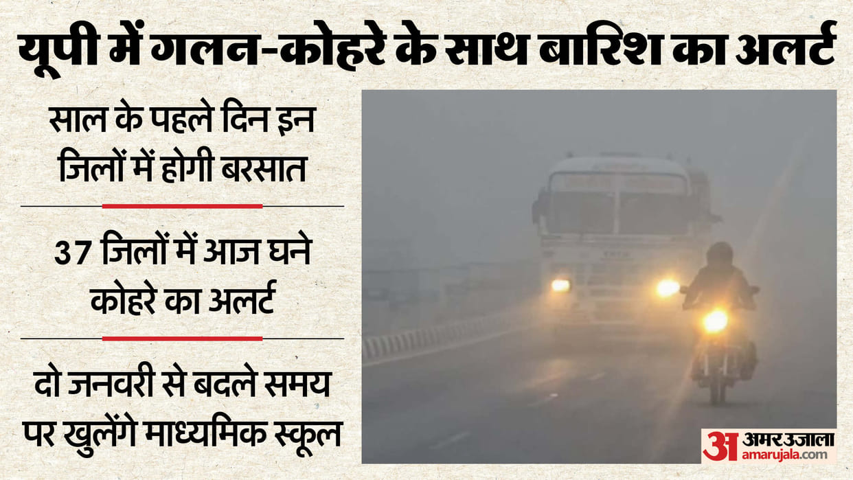 UP: Rain will fall in these districts on New Year's Day, a disturbance will change the weather; the Meteorolo
