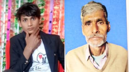 सागर मौर्य और उसके ताऊ टेकचंद मौर्य का फाइल फोटो