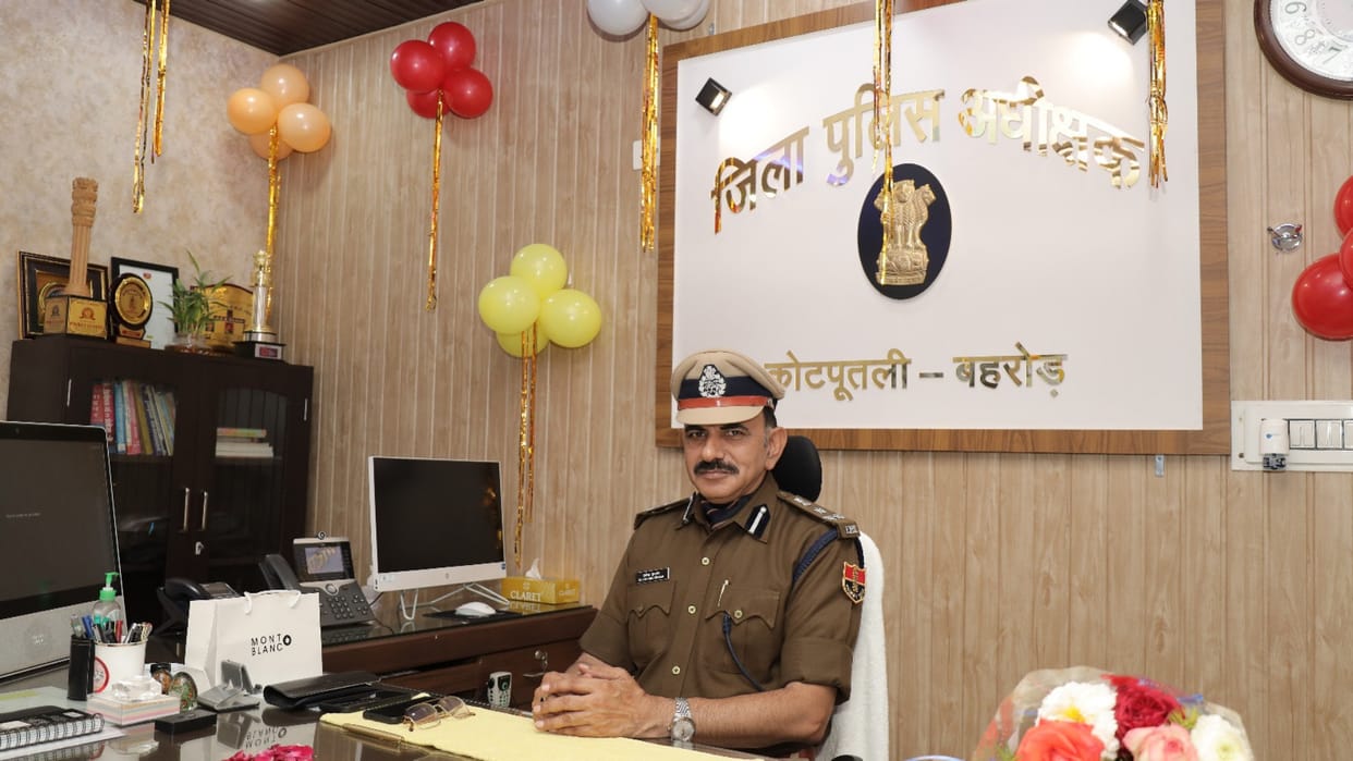 Kotputli-Behror News SP Devendra Kumar Bishnoi became DIG strict action plan from road safety to crime control