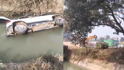 Lucknow: A speeding car fell into a canal, killing two people, including a property dealer; they were heard sc