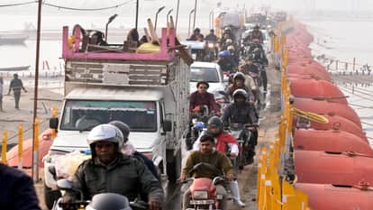 Two days before the main bathing ceremony at the Magh Mela, several routes will be diverted