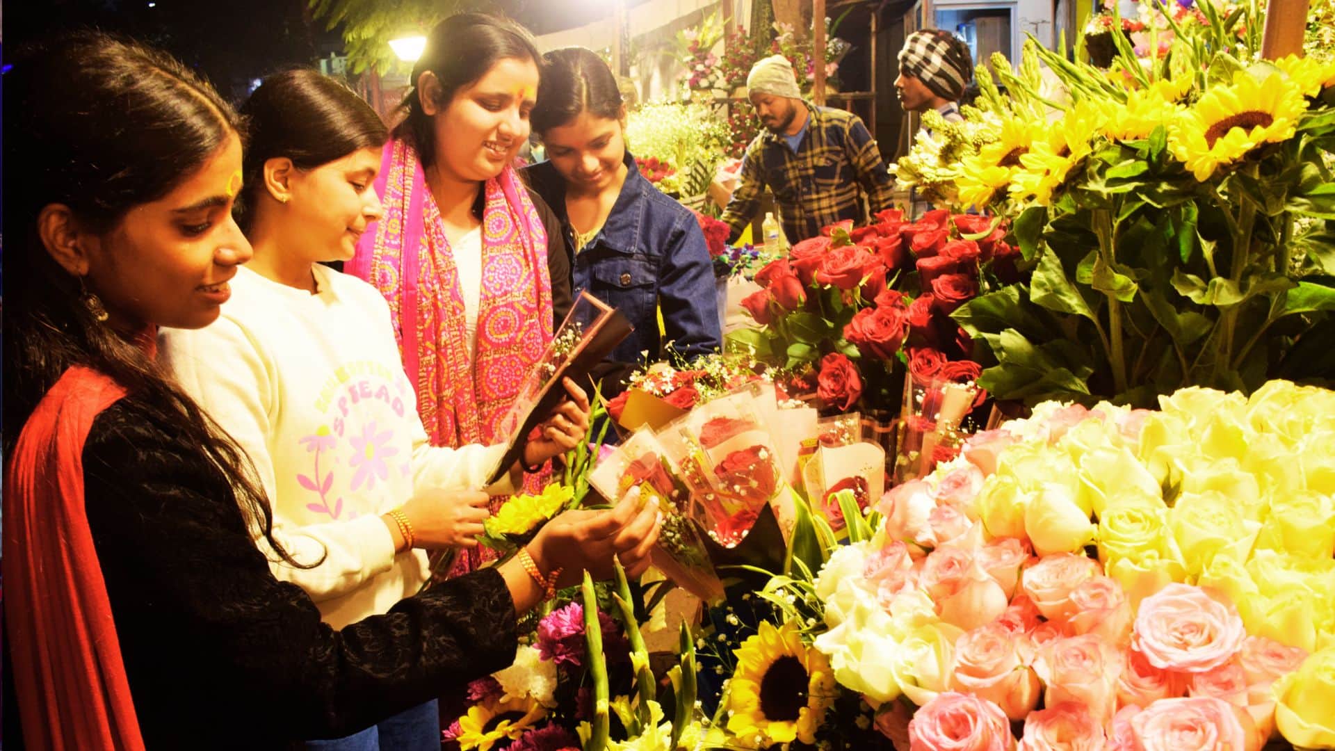 New Year 2026 celebration in Varanasi with dancing boating on ganga ghat