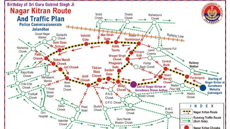 Nagar Kirtan procession tomorrow on occasion of Guru Gobind Singh Prakash Parv Jalandhar