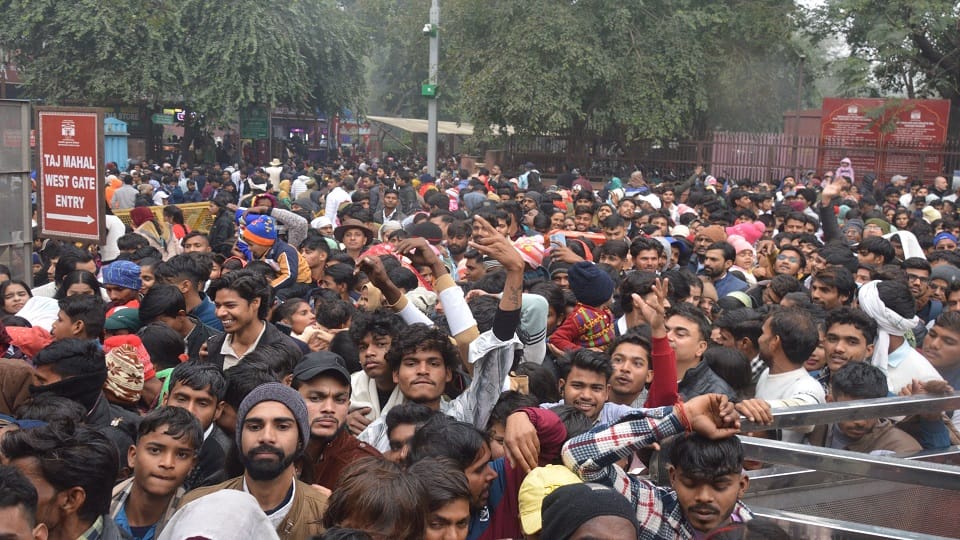 Temples were crowded with devotees on New Year Day
