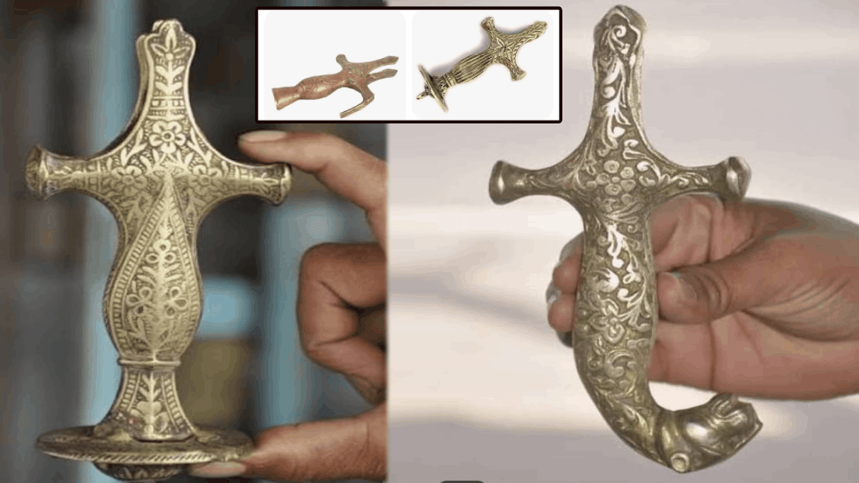 Brass Handles for US Army Ceremonial Swords Made in Moradabad