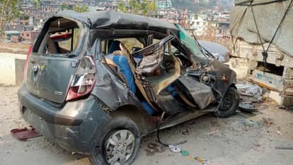 Car accident near Bhoothnath bridge four killed They were returning after celebrating the New Year