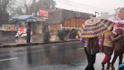 Himachal Weather new year begins with snowfall in the mountains Rain in the plains