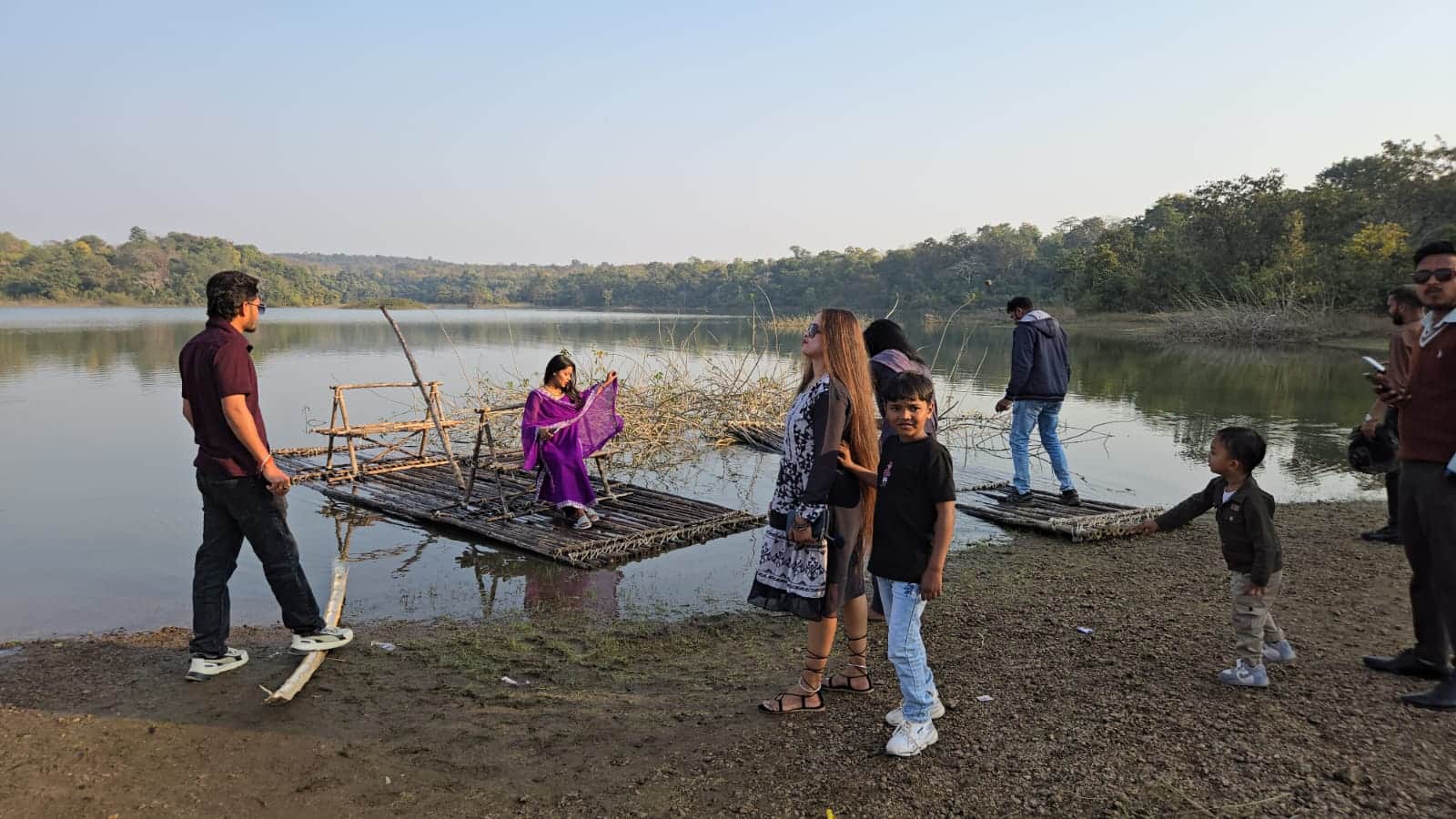 Eco tourism bamboo rafting in Maa Siyadevi reservoir in Balod is attracting lot of people