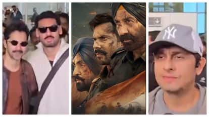 Border 2 cast arrives at Jaisalmer Rajasthan launch song Ghar Kab Aaoge varun dhavan ahaan shetty sonu nigam