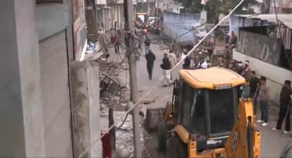 Chaumu Stone Pelting Masjid Encroachment BJP Bhajanlal Government Bulldozer Taken Action News in Hindi