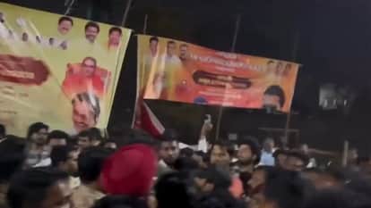 karnataka ballari violence fir against bjp mla security beefed up over clash for putting banner