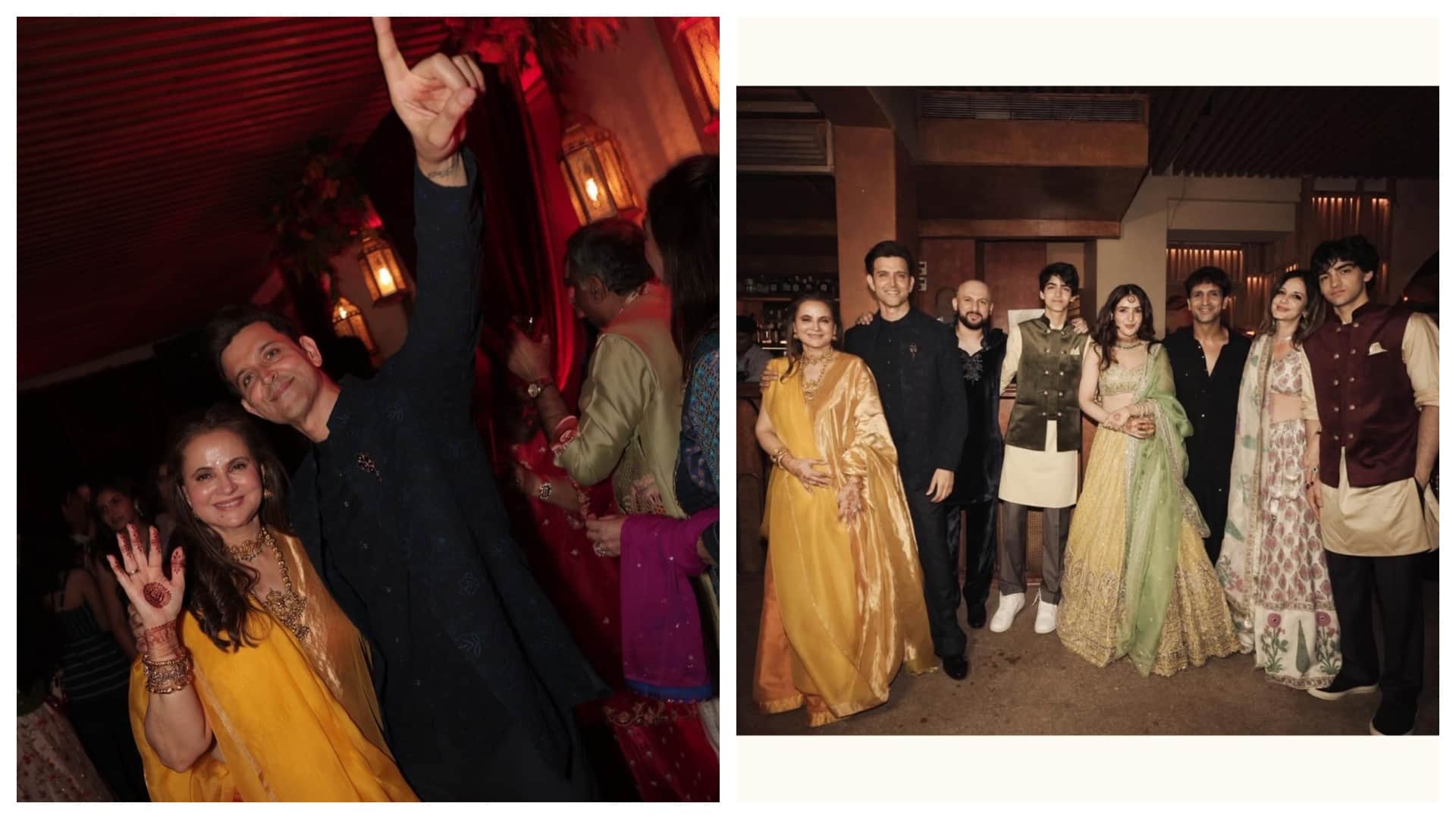 Hrithik Roshan posts pic with ex wife Sussanne Khan from cousin Eshaan wedding with emotional note