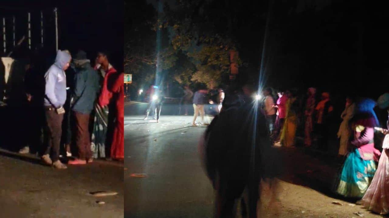 सड़क हादसे में तीन लोगों की मौत