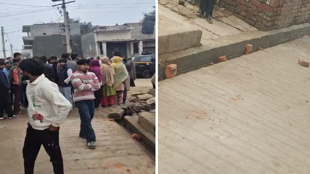 Two parties clashed in Hapur over allegations of cow dung cake theft