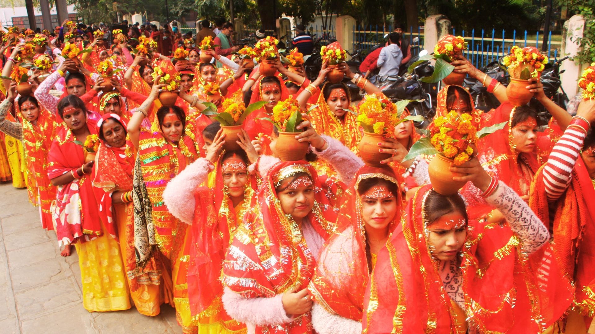 Goddess Mangla Gauri left temple for six-hour procession through city 151 girls were worshipped